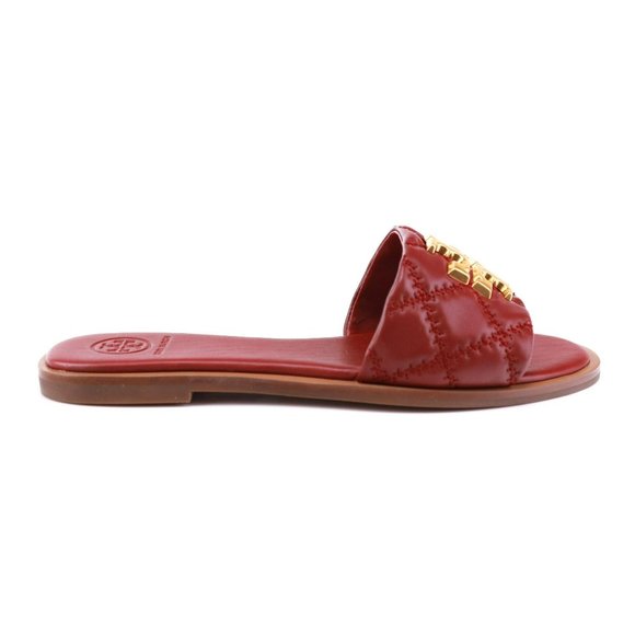 NIB Tory Burch QUILTED EVERLY Slide in Roma Red 6, 9, 9.5 - Picture 7 of 10